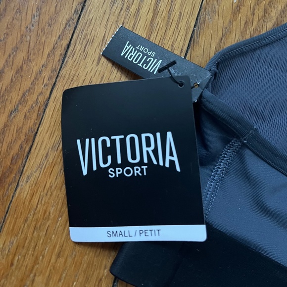 NWT Victoria’s Secret Sport Black Gray "The Player" Racerback Sports Bra Sz S - Picture 3 of 5